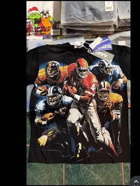 “Football” Graphic Tee - Black